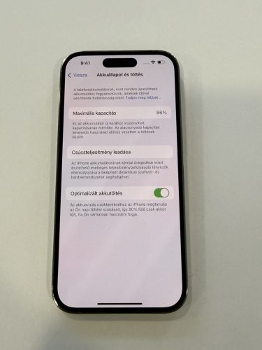 Apple iPhone 14 Pro 5G Arany 128GB (86%AKKU) Kártyafüggetlen
