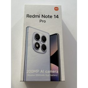   Xiaomi Redmi Note 14 Pro 4G Fekete 8/256GB Kártyafüggetlen Bontatlan