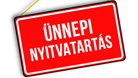 Pünkösdi nyitvatartás